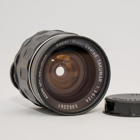 [ Near Mint ] Pentax Super Multi Coated TAKUMAR 24mm F3.5 M42