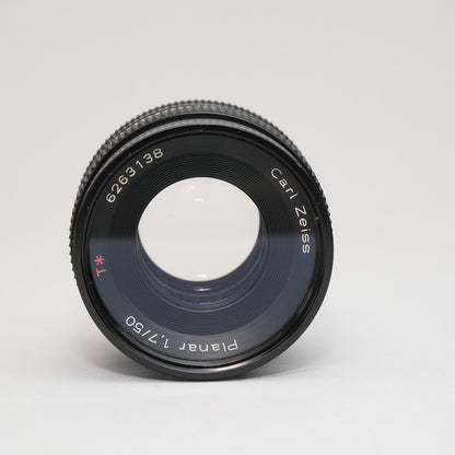 [ Excellent +5 ] CONTAX Carl Zeiss Planar T* 50mm F1.7 AEJ