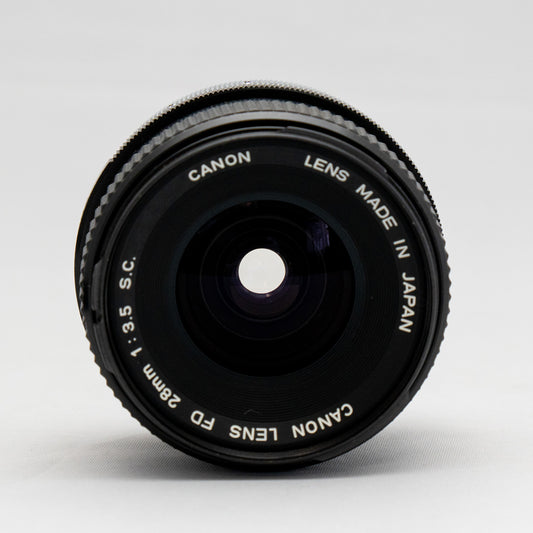 [ Excellent +5 ] Canon FD 28mm F3.5 S.C.