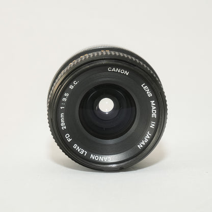 [ Good ] Canon FD 28mm F3.5 S.C.