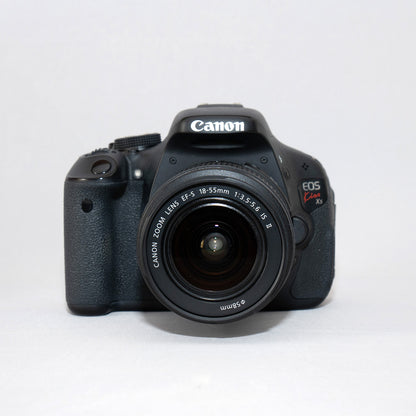 [ Good ] CANON EOS Kiss X5 EOS Rebel T3i EOS 600D with Lens EF-S 18-55mm F3.5-5.6 IS II STM