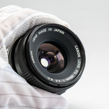 [ Excellent +5 ] Canon FD 28mm F3.5 S.C.