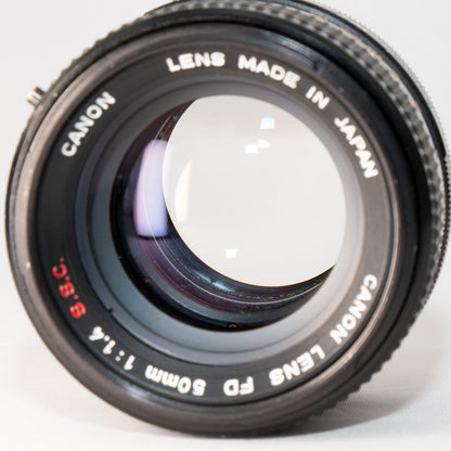 [ Good ] Canon FD 50mm F1.4 S.S.C.