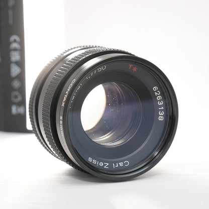 [ Excellent +5 ] CONTAX Carl Zeiss Planar T* 50mm F1.7 AEJ