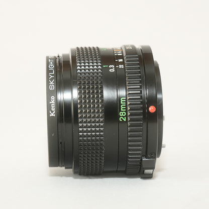 [ Excellent +5 ] Canon New FD 28mm F2.8